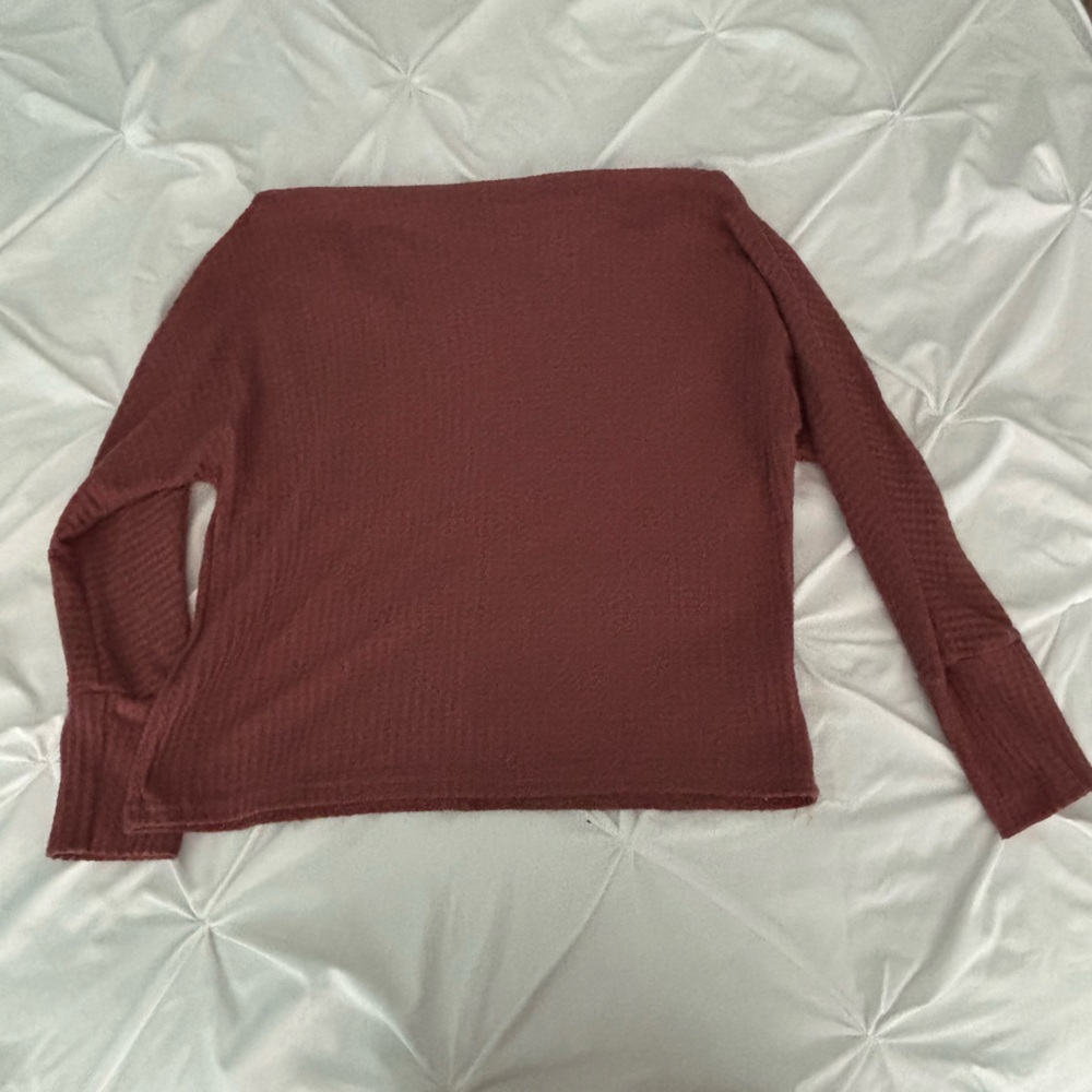 Elegant Women's Off the Shoulder Waffle Knit Sweater